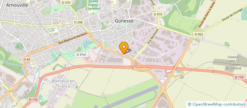 localisation de l'entreprise GRIFFON PROTECTION à GONESSE