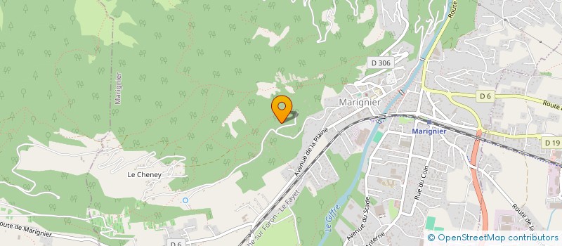 localisation de l'entreprise GRIFFONDOR  MARIGNIER