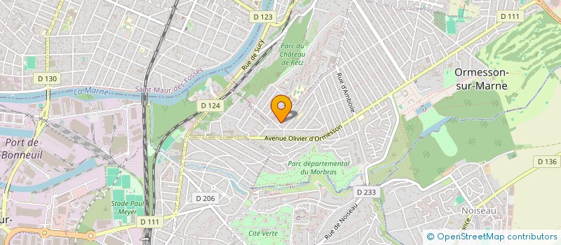 localisation de l'entreprise GRIFFOUL ET CIE à ORMESSON-SUR-MARNE