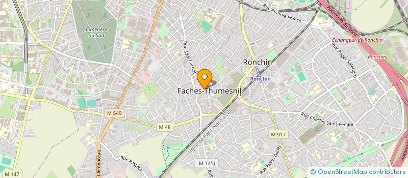 localisation de l'entreprise GRIGBALE M.L  FACHES-THUMESNIL