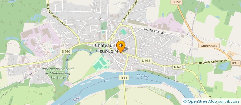 localisation de l'entreprise GRIGNOTE ET RONRON à CHATEAUNEUF-SUR-LOIRE