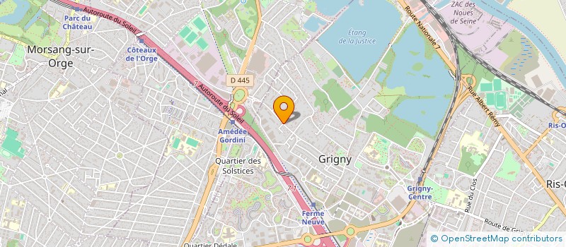 localisation de l'entreprise GRIGNY PIZZA SERVICE à GRIGNY
