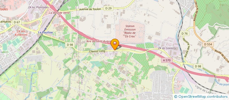 localisation de l'entreprise GRIGO BTP  LA CRAU