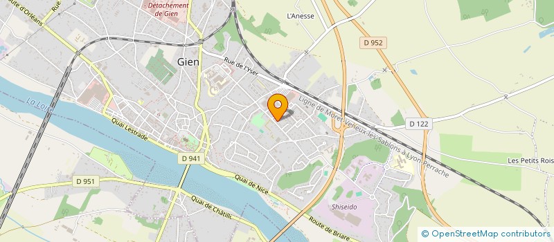 localisation de l'entreprise GRIL - GIEN ROLLER IN LINE à GIEN