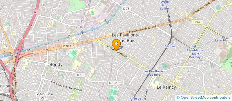 localisation de l'entreprise GRILL FIVE à LES PAVILLONS-SOUS-BOIS