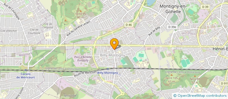 localisation de l'entreprise GRILL ORHANIYE à BILLY-MONTIGNY