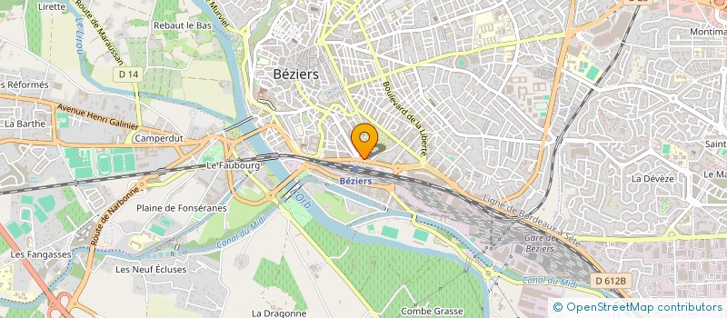 localisation de l'entreprise GRILLADE & BURGER à BEZIERS