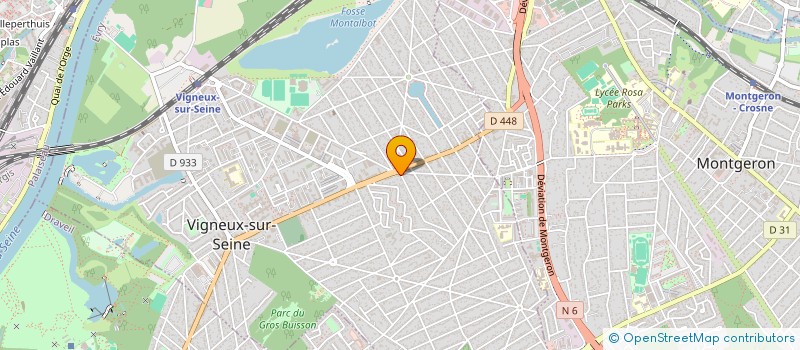 localisation de l'entreprise GRILLADE DES ROSES à VIGNEUX-SUR-SEINE