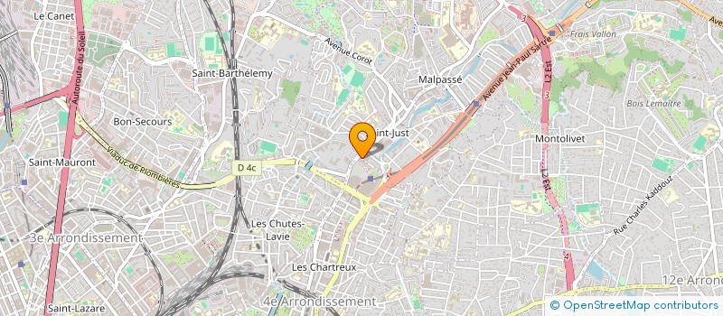 localisation de l'entreprise GRILLADE PIZZERIA ST JUST  MARSEILLE