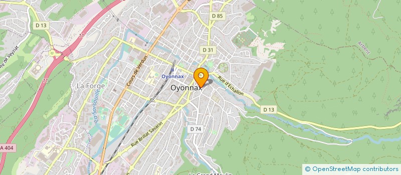 localisation de l'entreprise GRILLADES AVENUE à OYONNAX