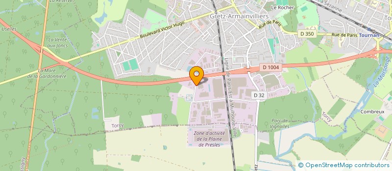 localisation de l'entreprise GRILLET  GRETZ-ARMAINVILLIERS