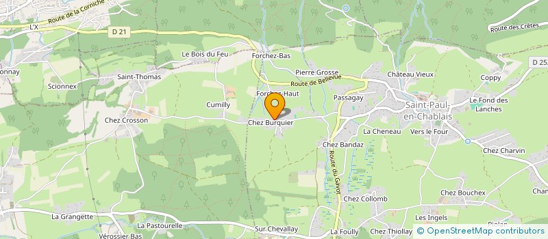 localisation de l'entreprise GRILLET AUBERT à SAINT-PAUL-EN-CHABLAIS
