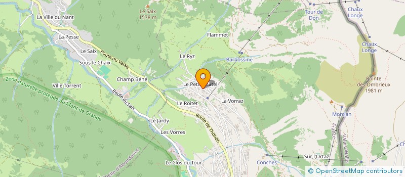 localisation de l'entreprise GRILLET-AUBERT PASCAL  ABONDANCE