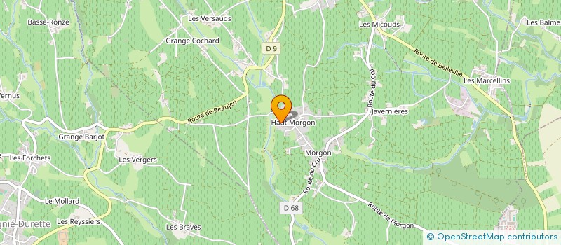 localisation de l'entreprise GRILLET PRESTATIONS à VILLIE-MORGON