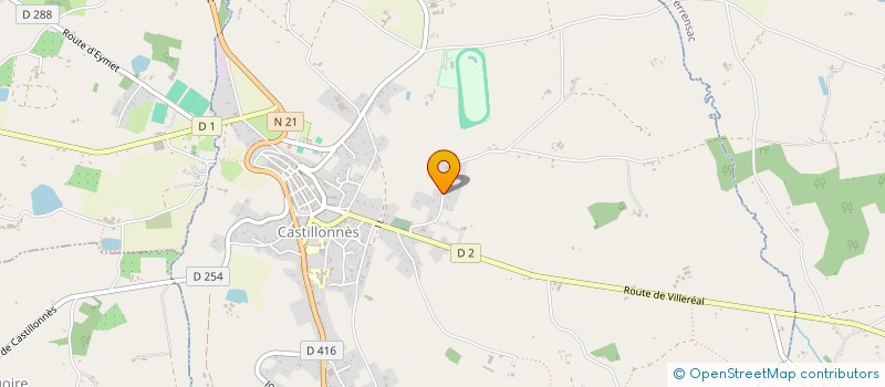 localisation de l'entreprise GRILLON  CASTILLONNES