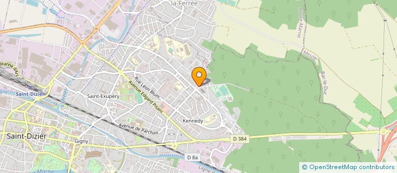 localisation de l'entreprise GRILLON B ET LALLEMAND D à SAINT-DIZIER