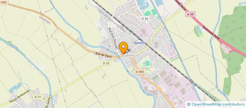 localisation de l'entreprise GRILLOT  GENLIS