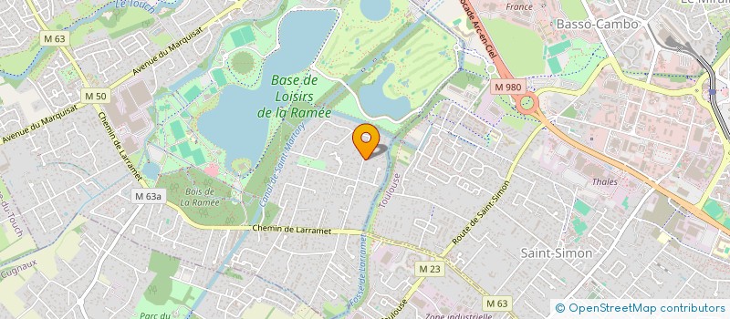 localisation de l'entreprise GRILLOU  TOURNEFEUILLE