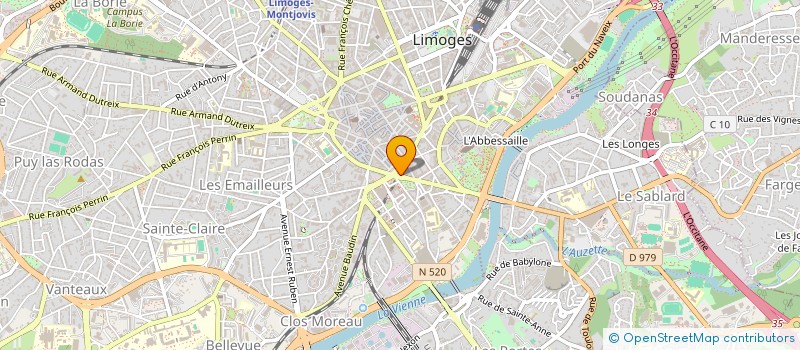 localisation de l'entreprise GRILO FOOD à LIMOGES