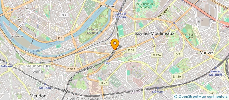 localisation de l'entreprise GRIM à ISSY-LES-MOULINEAUX