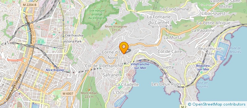 localisation de l'entreprise GRIM à VILLEFRANCHE-SUR-MER