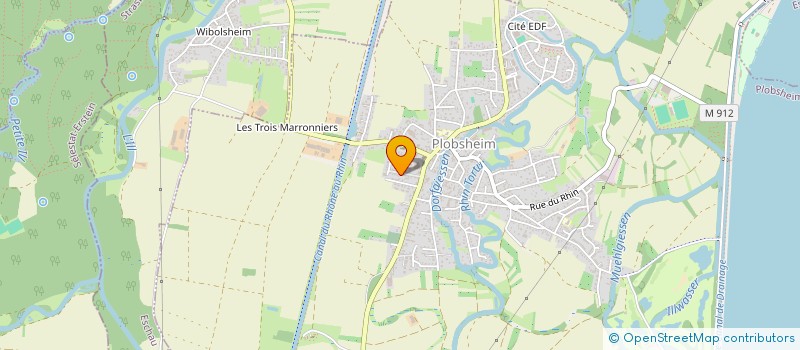 localisation de l'entreprise GRIM  PLOBSHEIM