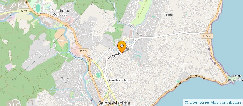 localisation de l'entreprise GRIM ELEC à SAINTE-MAXIME