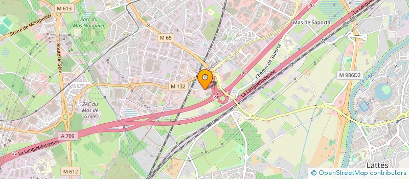 localisation de l'entreprise GRIM ENERGIE à LATTES