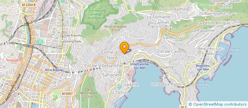 localisation de l'entreprise GRIM II à VILLEFRANCHE-SUR-MER