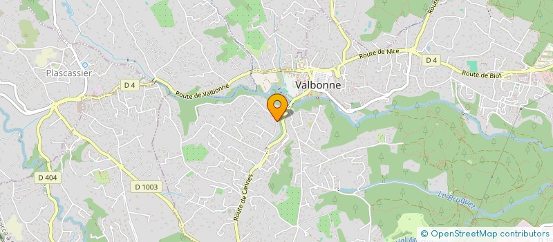 localisation de l'entreprise GRIMALDI  VALBONNE