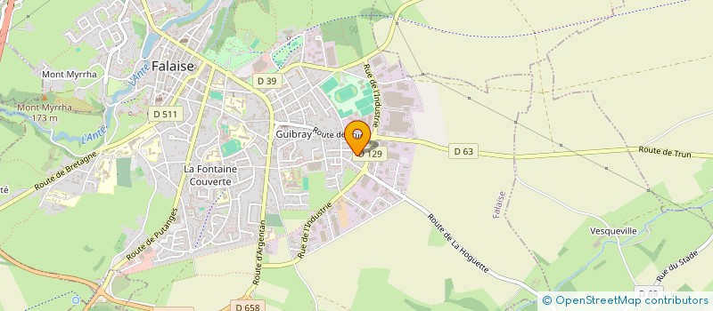 localisation de l'entreprise GRIMALDI SYSTEMES  FALAISE