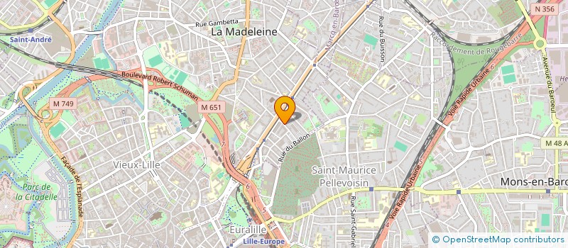 localisation de l'entreprise GRIMANI à LA MADELEINE