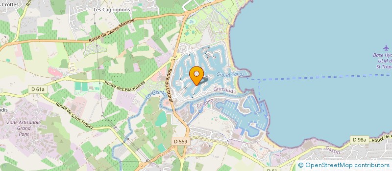 localisation de l'entreprise GRIMAUD 2025 à GRIMAUD