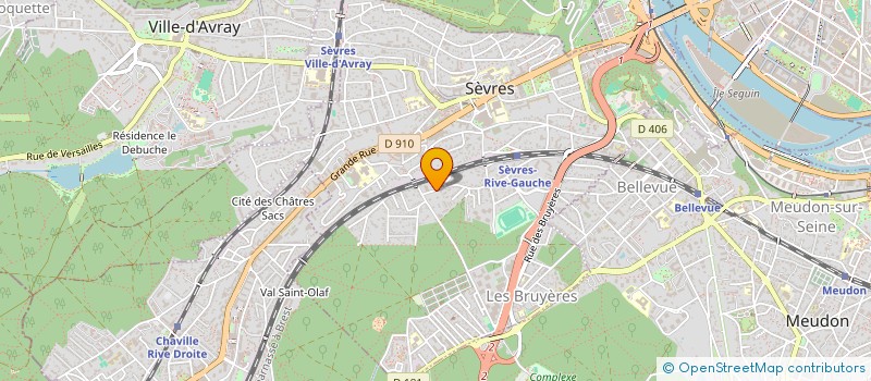 localisation de l'entreprise GRIMAUD CONSTRUCTION SAS à SEVRES