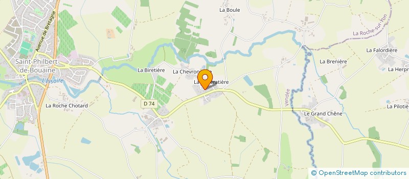 localisation de l'entreprise GRIMAUD IMMO  ROCHESERVIERE