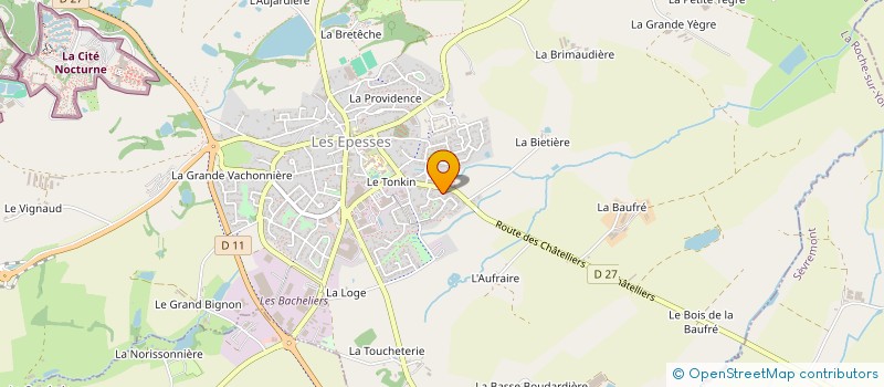 localisation de l'entreprise GRIMAUD IMMO  LES EPESSES