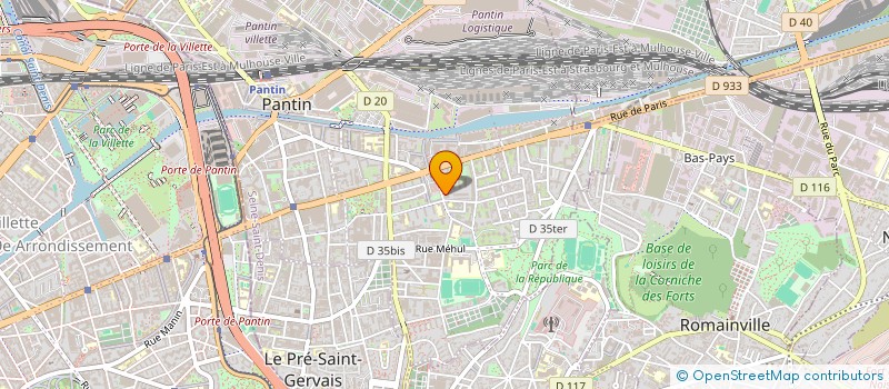 localisation de l'entreprise GRIMAUD-LOUIS-CAPRARO  PANTIN