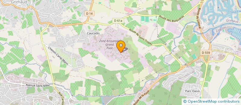 localisation de l'entreprise GRIMAUD PATRIMOINE  GRIMAUD