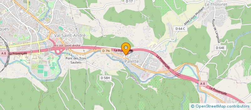 localisation de l'entreprise GRIMAUD ROSA  LE THOLONET