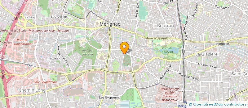 localisation de l'entreprise GRIMAUD SERVICES  MERIGNAC