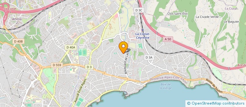 localisation de l'entreprise GRIMAUDO DEVELOPPEMENT  LA CIOTAT