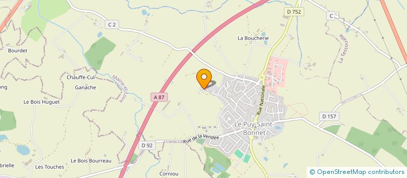 localisation de l'entreprise GRIMAX à CHOLET