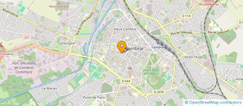 localisation de l'entreprise GRIMBERT IMPRIMERIE  CAMBRAI