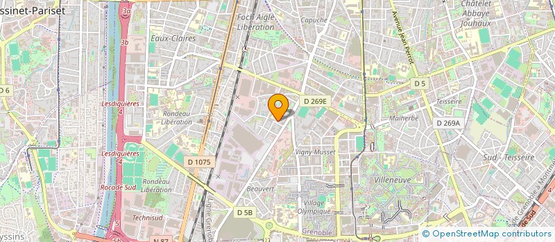 localisation de l'entreprise GRIMBOW  GRENOBLE