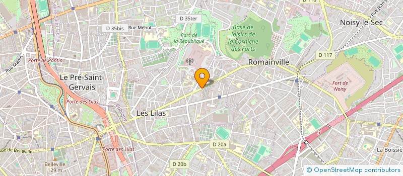 localisation de l'entreprise GRIMINDUSTRIE à LES LILAS