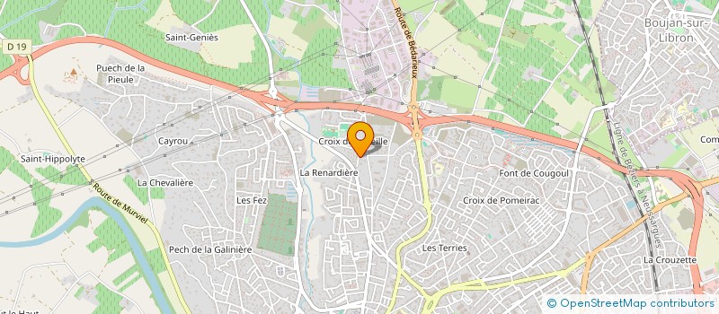 localisation de l'entreprise GRIMM M1  BEZIERS