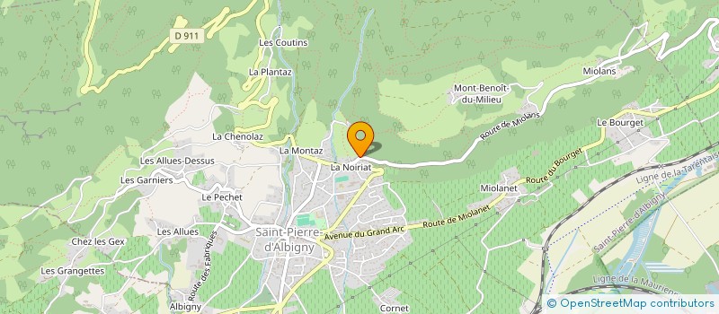 localisation de l'entreprise GRIMMO  SAINT-PIERRE-D'ALBIGNY