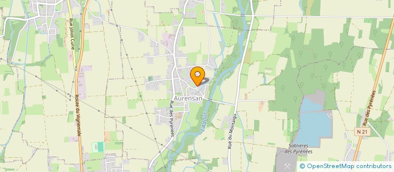 localisation de l'entreprise GRIMMO  AURENSAN