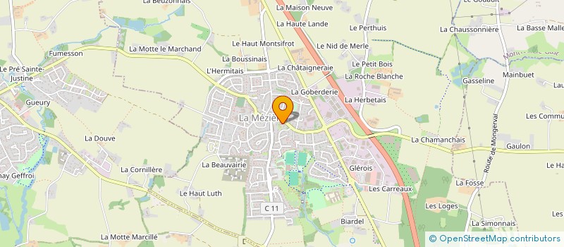 localisation de l'entreprise GRIMOIN-ROHOU  LA MEZIERE