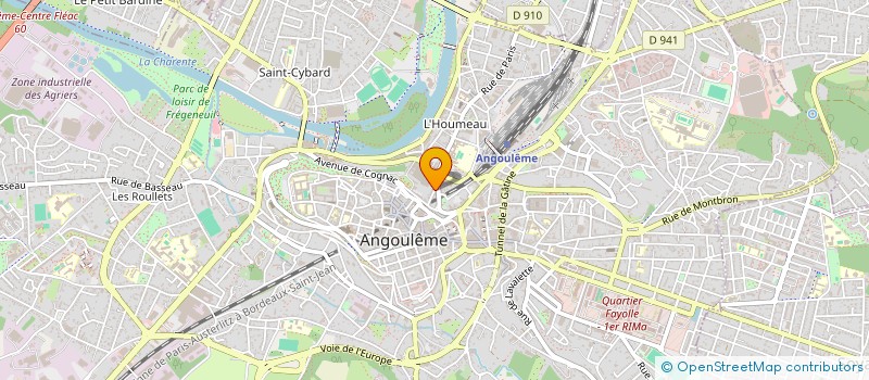 localisation de l'entreprise GRIMOIRE ET POTION à ANGOULEME
